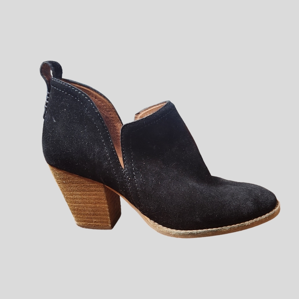 Jeffrey Campbell Rosalee Black Suede Ankle Boot